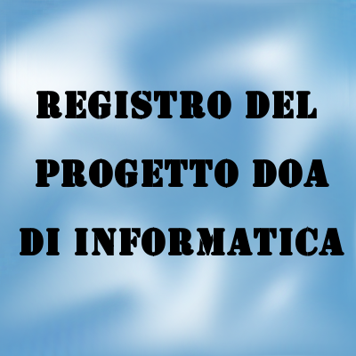 Registro del progetto DOA di informatica