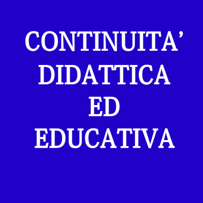 Continuità didattica ed educativa